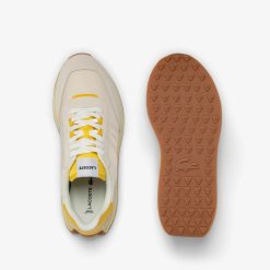 Sneakers | LACOSTE Sneakers L-Spin Femme En Cuir Et Textile