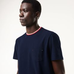 Sous-Vetements & Vetements D'Interieur | LACOSTE T-Shirt De Pyjama A Col Contraste