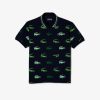 Vetements De Sport | LACOSTE Polo Homme Lacoste Golf Imprime Crocodile