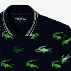 Vetements De Sport | LACOSTE Polo Homme Lacoste Golf Imprime Crocodile