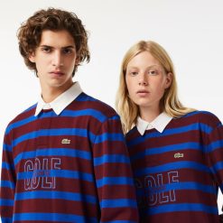 Polos | LACOSTE Polo Manches Longues A Rayures Inspiration Rugby