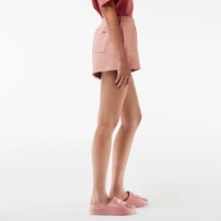 Pantalons & Shorts | LACOSTE Shorty En Molleton De Coton Teinture Naturelle