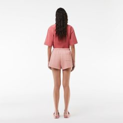 Pantalons & Shorts | LACOSTE Shorty En Molleton De Coton Teinture Naturelle