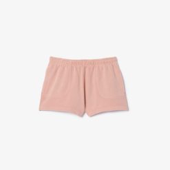 Pantalons & Shorts | LACOSTE Shorty En Molleton De Coton Teinture Naturelle