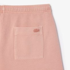 Pantalons & Shorts | LACOSTE Shorty En Molleton De Coton Teinture Naturelle