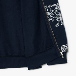 Vetements Fille | LACOSTE Sweatshirt A Capuche Jogger Imprime Graphique