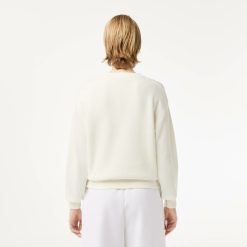 Pullovers | LACOSTE Pull Col Rond Femme Lacoste En Coton Biologique