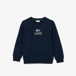 Vetements Fille | LACOSTE Sweatshirt Avec Imprime Iconique En Coton