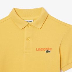 Vetements Garcon | LACOSTE Polo En Pique De Coton Avec Imprime Lacoste