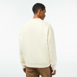 Sweatshirts | LACOSTE Sweatshirt Col Rond Homme Lacoste Loose Fit Imprime