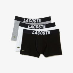 Sous-Vetements & Vetements D'Interieur | LACOSTE Lot De 3 Boxers Courts Homme Avec Marquage Lacoste En Jersey