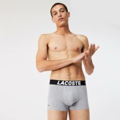 Sous-Vetements & Vetements D'Interieur | LACOSTE Lot De 3 Boxers Courts Homme Avec Marquage Lacoste En Jersey