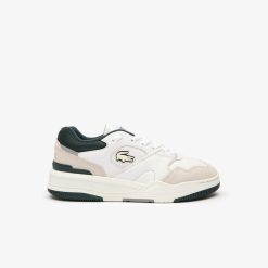 Sneakers | LACOSTE Sneakers Lineshot Femme En Cuir Avec Col En Mesh