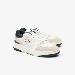 Sneakers | LACOSTE Sneakers Lineshot Femme En Cuir Avec Col En Mesh