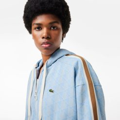 Sweatshirts | LACOSTE Hoodie Zippe En Jacquard Monogramme