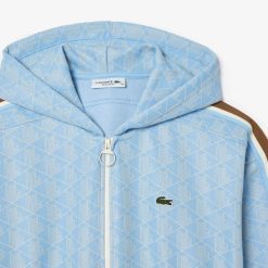 Sweatshirts | LACOSTE Hoodie Zippe En Jacquard Monogramme