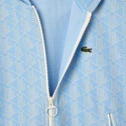 Sweatshirts | LACOSTE Hoodie Zippe En Jacquard Monogramme