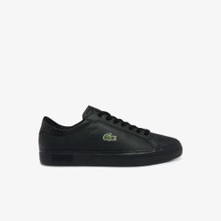 Sneakers | LACOSTE Sneakers Powercourt Homme En Cuir Brun