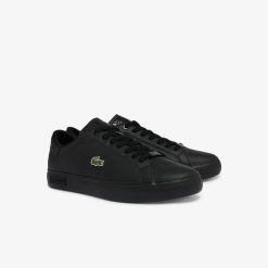 Sneakers | LACOSTE Sneakers Powercourt Homme En Cuir Brun