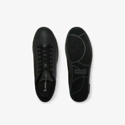 Sneakers | LACOSTE Sneakers Powercourt Homme En Cuir Brun