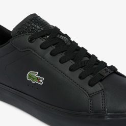 Sneakers | LACOSTE Sneakers Powercourt Homme En Cuir Brun