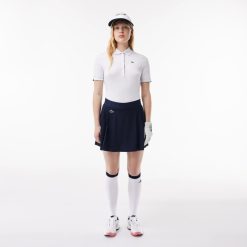 Vetements De Sport | LACOSTE Jupe Femme Golf Lacoste Sport Avec Shorty Integre Ultra-Dry