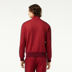 Survetements | LACOSTE Sweatshirt Zippe Paris Jacquard Monogramme