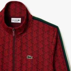 Survetements | LACOSTE Sweatshirt Zippe Paris Jacquard Monogramme