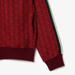 Survetements | LACOSTE Sweatshirt Zippe Paris Jacquard Monogramme