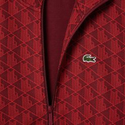 Survetements | LACOSTE Sweatshirt Zippe Paris Jacquard Monogramme