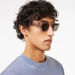 Lunettes De Soleil | LACOSTE Lunettes De Soleil L.12.12 Trim Ovales