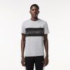 T-Shirts | LACOSTE T-Shirt Color-Block Regular Fit Imprime Lacoste