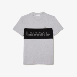 T-Shirts | LACOSTE T-Shirt Color-Block Regular Fit Imprime Lacoste