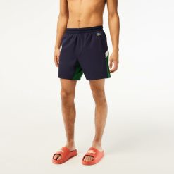 Maillots De Bain | LACOSTE Short De Bain Color-Block Homme Lacoste En Polyamide Recycle