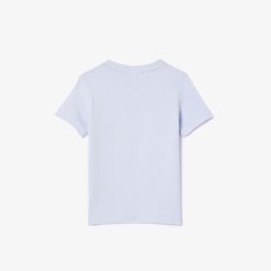 Vetements Fille | LACOSTE T-Shirt Uni En Jersey De Coton