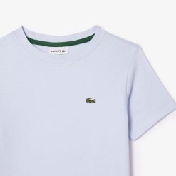 Vetements Fille | LACOSTE T-Shirt Uni En Jersey De Coton