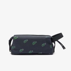 Portefeuilles & Petite Maroquinerie | LACOSTE Trousse De Toilette Imprimee En Toile Enduite