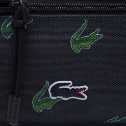 Portefeuilles & Petite Maroquinerie | LACOSTE Trousse De Toilette Imprimee En Toile Enduite