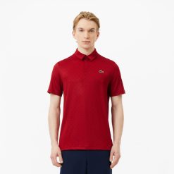 Vetements De Sport | LACOSTE Polo Imprime Homme Lacoste Golf En Polyester Recycle