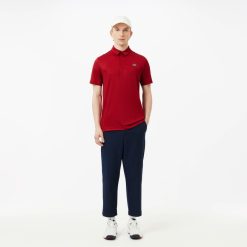 Vetements De Sport | LACOSTE Polo Imprime Homme Lacoste Golf En Polyester Recycle