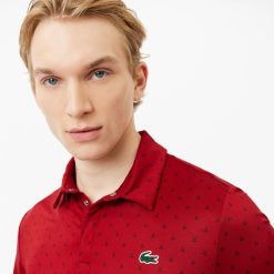 Vetements De Sport | LACOSTE Polo Imprime Homme Lacoste Golf En Polyester Recycle