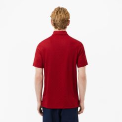 Vetements De Sport | LACOSTE Polo Imprime Homme Lacoste Golf En Polyester Recycle