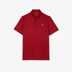 Vetements De Sport | LACOSTE Polo Imprime Homme Lacoste Golf En Polyester Recycle