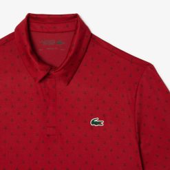 Vetements De Sport | LACOSTE Polo Imprime Homme Lacoste Golf En Polyester Recycle