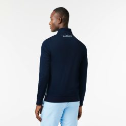 Vetements De Sport | LACOSTE Sweatshirt Tennis Zippe En Tissu Indemaillable