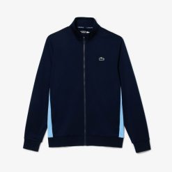 Vetements De Sport | LACOSTE Sweatshirt Tennis Zippe En Tissu Indemaillable