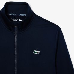 Vetements De Sport | LACOSTE Sweatshirt Tennis Zippe En Tissu Indemaillable