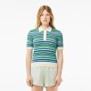 Pullovers | LACOSTE Polo En Jacquard De Coton Raye