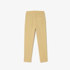 Vetements Garcon | LACOSTE Pantalon Chino Garcon Lacoste En Gabardine De Coton Stretch