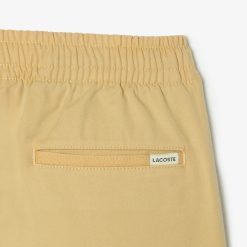 Vetements Garcon | LACOSTE Pantalon Chino Garcon Lacoste En Gabardine De Coton Stretch